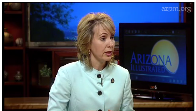 Photo of U.S. Rep. Gabrielle Giffords on Arizona Illustrated