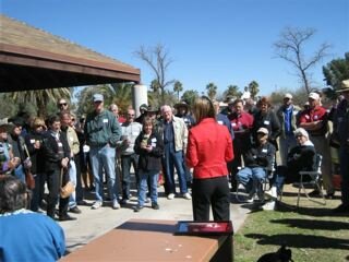 Gabrielle speaking with the Cactus Roots Connectors